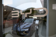 Chinese Carmaker BYD Shop In Warsaw.