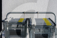 Shopping Carts At Denn’s Biomarkt Entrance