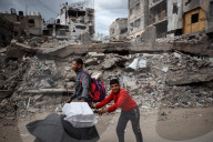 Palestinians Flee Again After Israel's Attacks On Gaza 