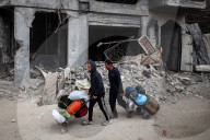 Palestinians Flee Again After Israel's Attacks On Gaza 