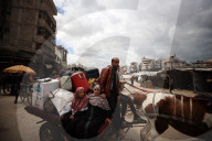 Palestinians Flee Again After Israel's Attacks On Gaza 