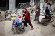 Palestinians Flee Again After Israel's Attacks On Gaza 