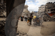 Palestinians Flee Again After Israel's Attacks On Gaza 