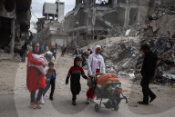Palestinians Flee Again After Israel's Attacks On Gaza 