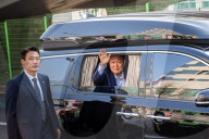 Ousted Ex-President Yoon Suk-yeol Leaves Official Residence, Greets Supporters