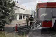 Russian missile hits civilian warehouse in Dnipro