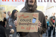Demonstration Against The Budget Cuts Of Arts And Cuture, In Paris, France