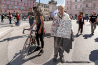 Climate Activists Protest In Rome
