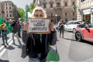 Climate Activists Protest In Rome