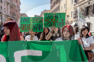 Climate Activists Protest In Rome