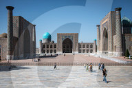 Historic Sites And Tourism In Samarkand, Uzbekistan