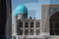 Historic Sites And Tourism In Samarkand, Uzbekistan