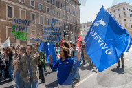 Climate Activists Protest In Rome