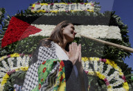 Flower Festival Of The Ejido In Xochimilco, Mexico, Stands In Solidarity With Palestine