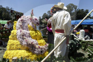 Flower Festival Of The Ejido In Xochimilco, Mexico, Stands In Solidarity With Palestine