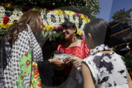 Flower Festival Of The Ejido In Xochimilco, Mexico, Stands In Solidarity With Palestine