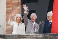 Intestazione: King Of The United Kingdom Charles III And Queen Camilla Rrive At Piazza Del Popolo For The State Visit To The Republic Of Italy In Ravenna