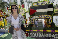 Flower Festival Of The Ejido In Xochimilco, Mexico, Stands In Solidarity With Palestine