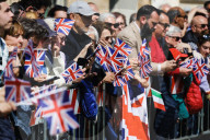 Intestazione: King Of The United Kingdom Charles III And Queen Camilla Rrive At Piazza Del Popolo For The State Visit To The Republic Of Italy In Ravenna