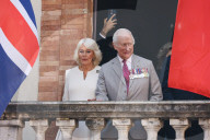 Intestazione: King Of The United Kingdom Charles III And Queen Camilla Rrive At Piazza Del Popolo For The State Visit To The Republic Of Italy In Ravenna