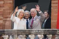 Intestazione: King Of The United Kingdom Charles III And Queen Camilla Rrive At Piazza Del Popolo For The State Visit To The Republic Of Italy In Ravenna