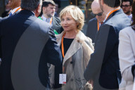 Intestazione: King Of The United Kingdom Charles III And Queen Camilla Rrive At Piazza Del Popolo For The State Visit To The Republic Of Italy In Ravenna