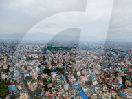 Aerial View Of Kathmandu Valley, Nepal.