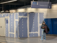 Woman On A Platform At The Karlsplatz Stachus S-Bahn Station In Munich