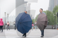 Cold High Winds Sweep Shanghai
