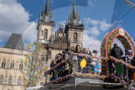 Daily Life In The Historical City Of Prague. 