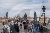 Daily Life In The Historical City Of Prague. 