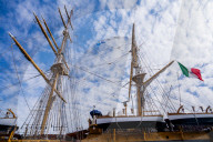 Italy's Tall Ship 'Amerigo Vespucci' In Brindisi