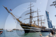 Italy's Tall Ship 'Amerigo Vespucci' In Brindisi