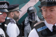 Pro-Palestine Group Youth Demand Blocks Roundabout By Elephant And Castle Station In London, 12 April 2025
