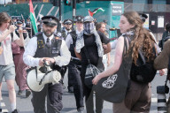 Pro-Palestine Group Youth Demand Blocks Roundabout By Elephant And Castle Station In London, 12 April 2025