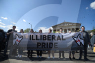 Protesters Protesting Against The Pride Ban On An Illiberal Pride March