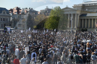 Protesters Protesting Against The Pride Ban On An Illiberal Pride March