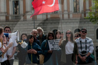 Protest In Rome Against The Arrest Of Ekrem Imamoglu