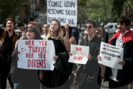 Protest In Rome Against The Arrest Of Ekrem Imamoglu