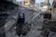 Aftermath Of Israeli Airstrike In Gaza, Palestine