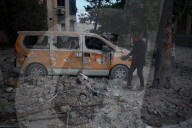 Aftermath Of Israeli Airstrike In Gaza, Palestine