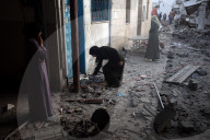 Aftermath Of Israeli Airstrike In Gaza, Palestine