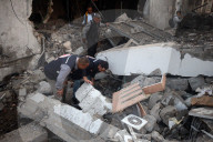 Aftermath Of Israeli Airstrike In Gaza, Palestine