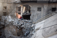 Aftermath Of Israeli Airstrike In Gaza, Palestine