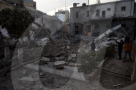 Aftermath Of Israeli Airstrike In Gaza, Palestine