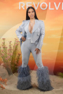 Cardi B Wows In Low Cut Body Suit At The Revolve Festival In Thermal California - 12 April 2025