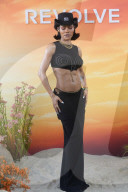 Superstar Teyana Taylor Shows Ripped Body In Crop Top And Form Fitting Skirt At The Revolve Festival In Thermal California - 12 April 2025