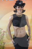 Superstar Teyana Taylor Shows Ripped Body In Crop Top And Form Fitting Skirt At The Revolve Festival In Thermal California - 12 April 2025
