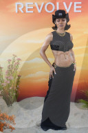 Superstar Teyana Taylor Shows Ripped Body In Crop Top And Form Fitting Skirt At The Revolve Festival In Thermal California - 12 April 2025