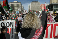 Demonstrators And Police Clash During Palestinian Solidarity Rally In Edmonton
